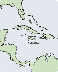 Locate Jamaica Map